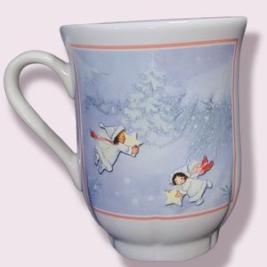 Hallmark Christmas Holiday Angels Mug Retro